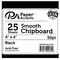 Accent Design Paper Accents Chipboard Squares - 4" x 4" Heavy 50pt Black, 25 Pack - Archival Chipboard for Mini Albums, Journals & Crafts - Recycled Paper